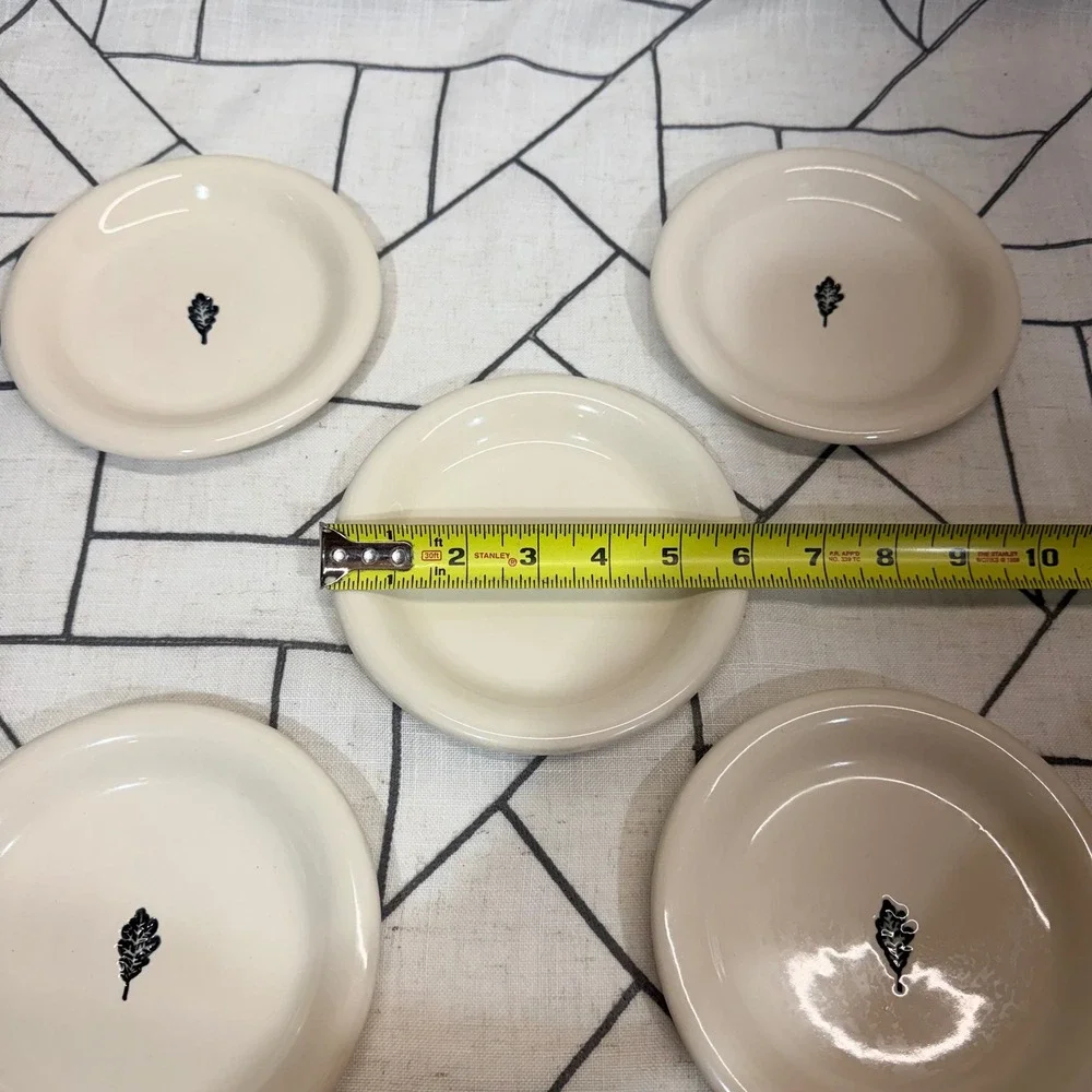 Starbucks Ceramic Coaster Pastry Dessert Plates 3.75